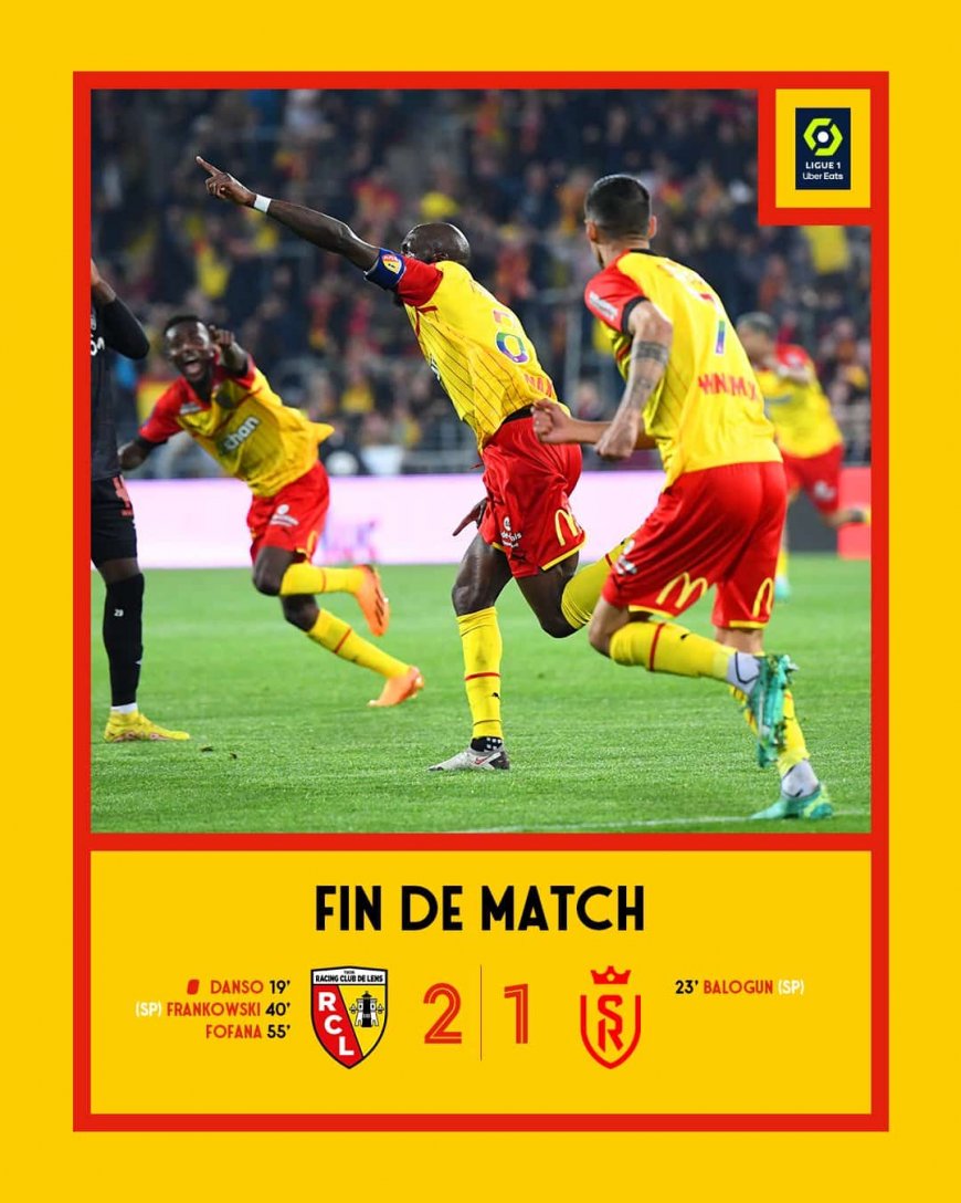 Hasil Lens vs Reims 2-1: Fofana Cs Kian Dekat dengan Liga Champions