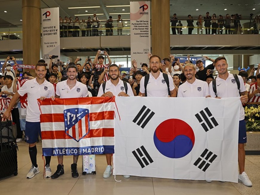 Atletico Madrid tur pramusim ke Korea Selatan tanpa Gimenez dan Molina