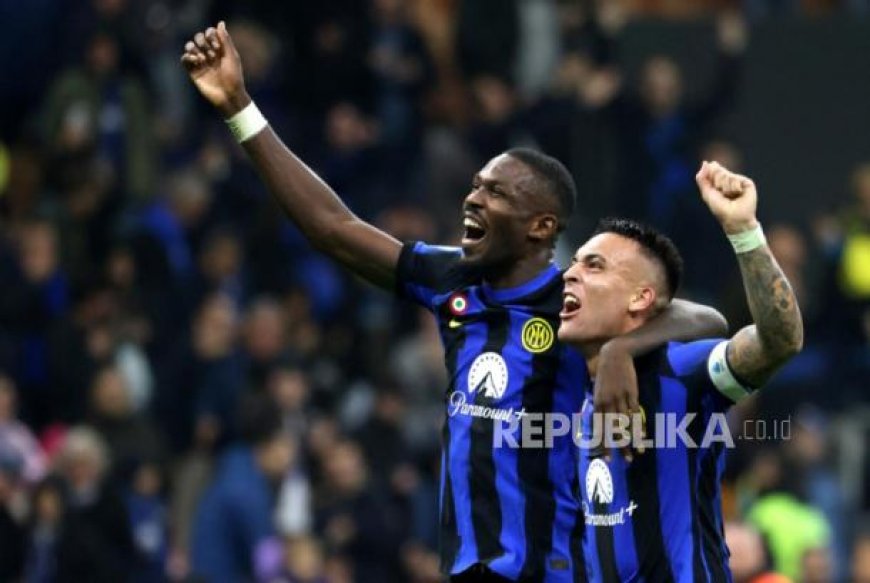 Gol Tunggal Thuram Antar Inter Milan Kalahkan AS Roma