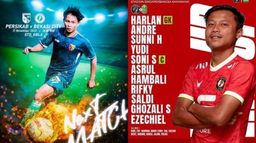 Kondisi Tim Persikab Vs FC Bekasi: Prediksi Susunan Pemain, Live Streaming Video, Jadwal Kick Off