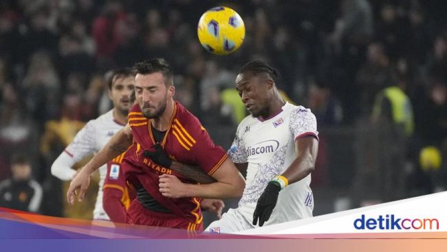 Diwarnai 2 Kartu Merah, Roma Vs Fiorentina Selesai 1-1
