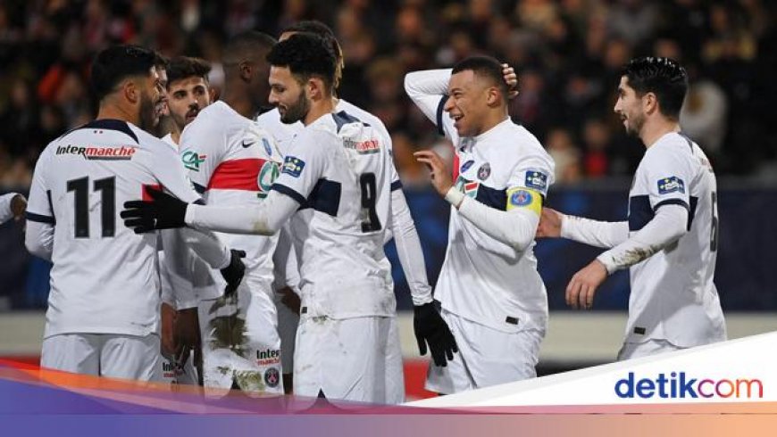 Revel Vs PSG: Les Parisiens Menang Telak 9-0, Mbappe Hat-trick