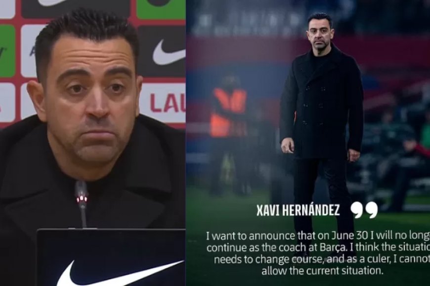 Xavi Hernandez Mundur dari Kursi Pelatih Barcelona Setelah Serangkaian Hasil Buruk yang Mengguncang Klub