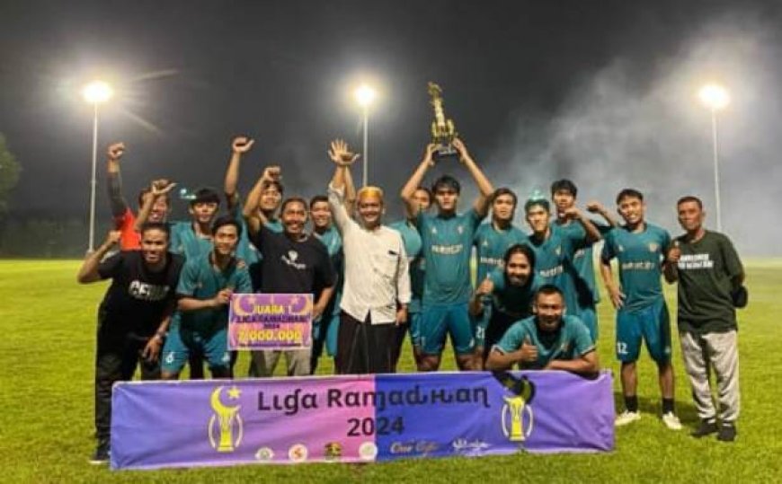 Dua Gol Dwiki Mardiyanto Bawa Putra Kelapa FC Juara Liga Ramadhan Putra Kelapa 2024