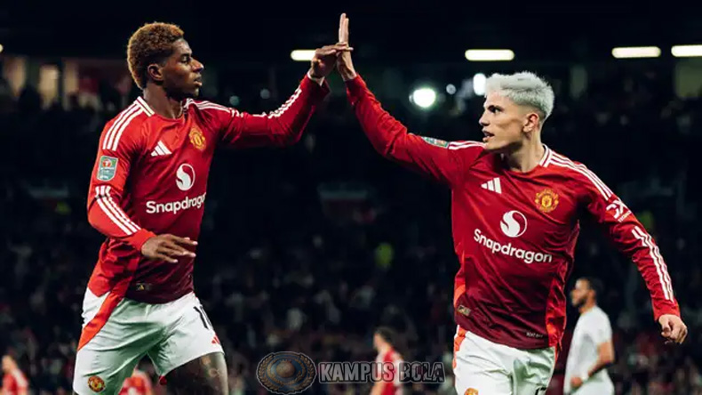 Marcus Rashford dan Alejandro Garnacho